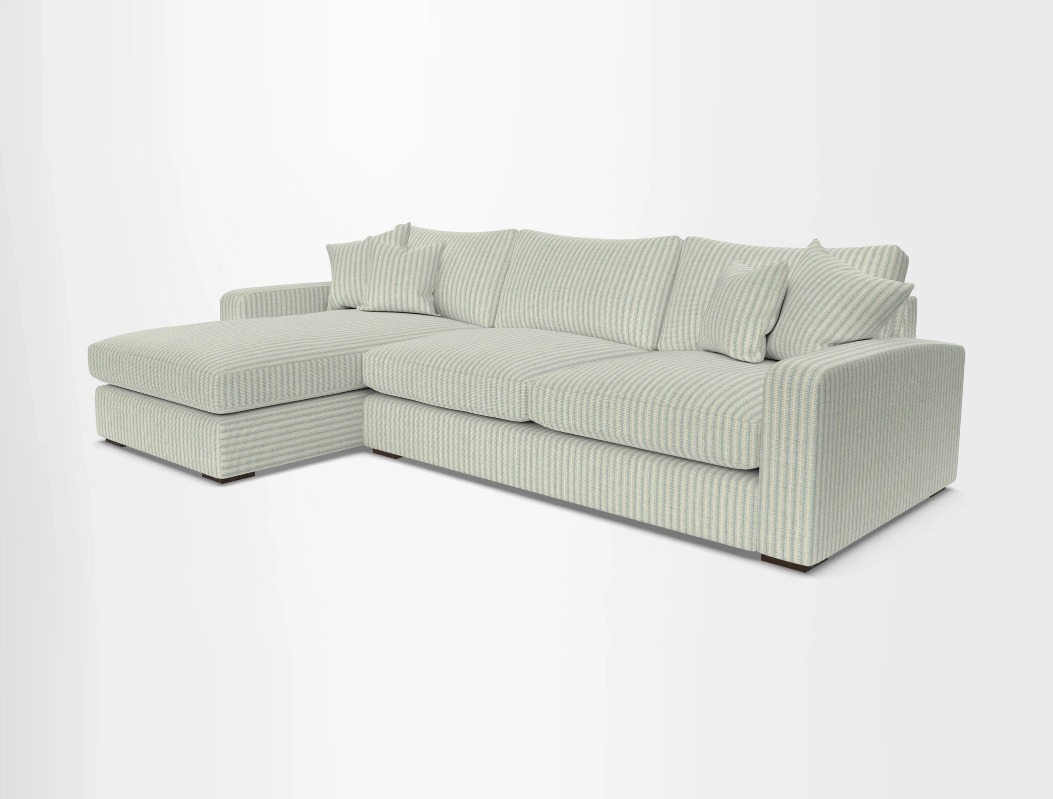 Stockbridge Chaise LHF in Two Tone Plain Biscuit
