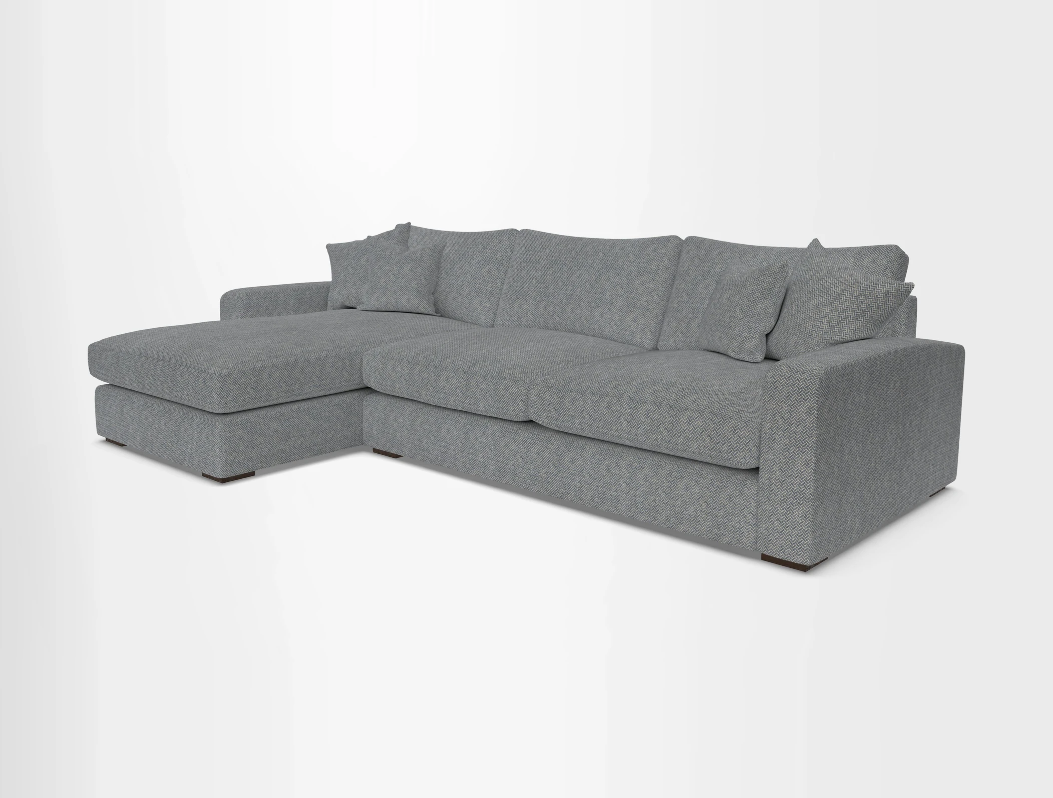 Stockbridge Chaise LHF in Two Tone Plain Biscuit