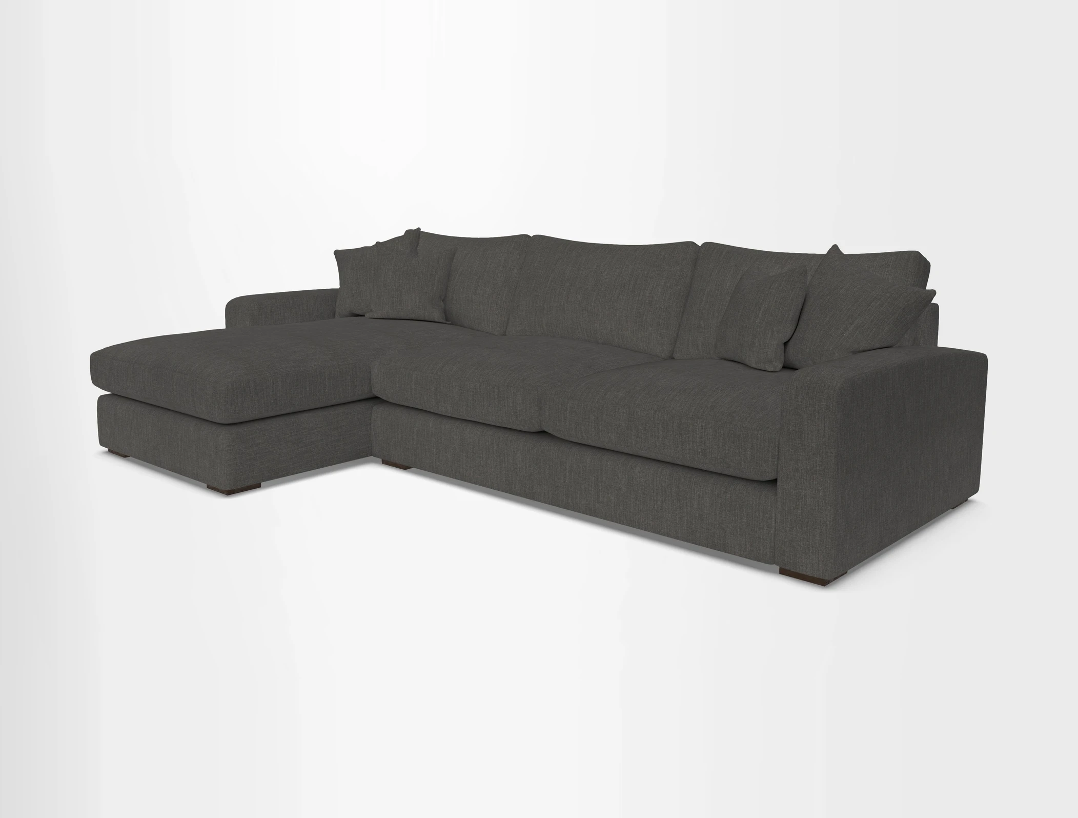 Stockbridge Chaise LHF in Two Tone Plain Biscuit
