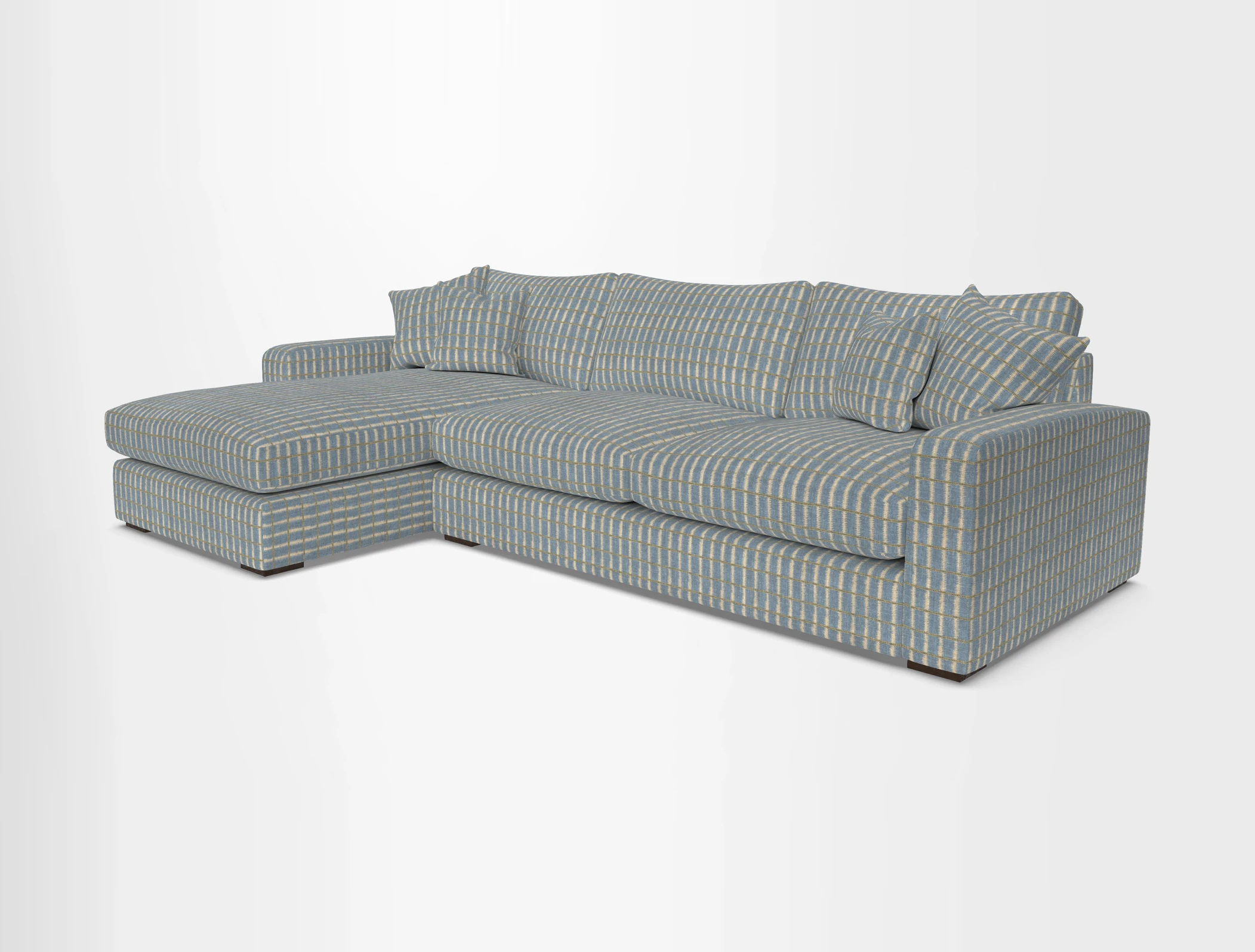 Stockbridge Chaise LHF in Two Tone Plain Biscuit