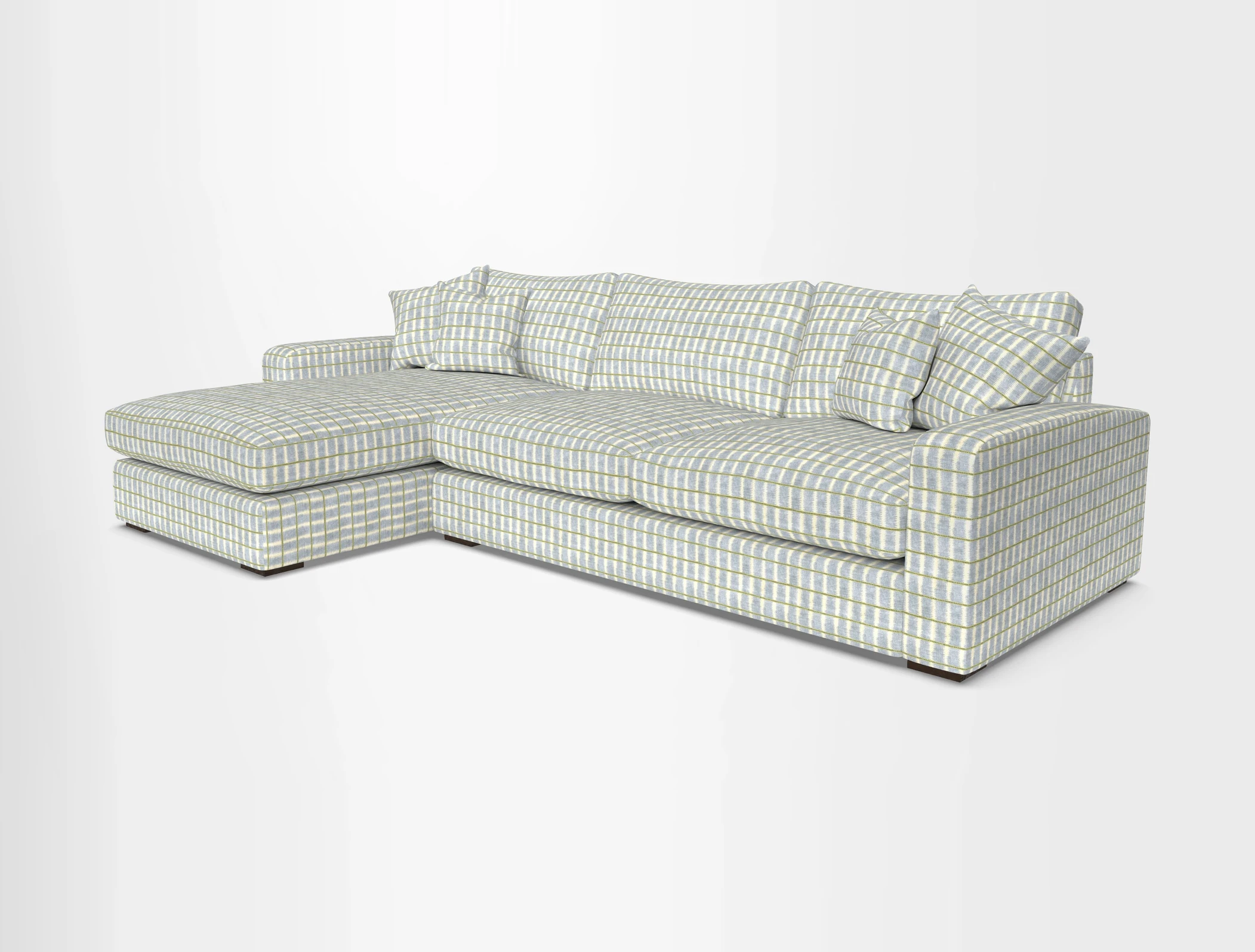 Stockbridge Chaise LHF in Two Tone Plain Biscuit