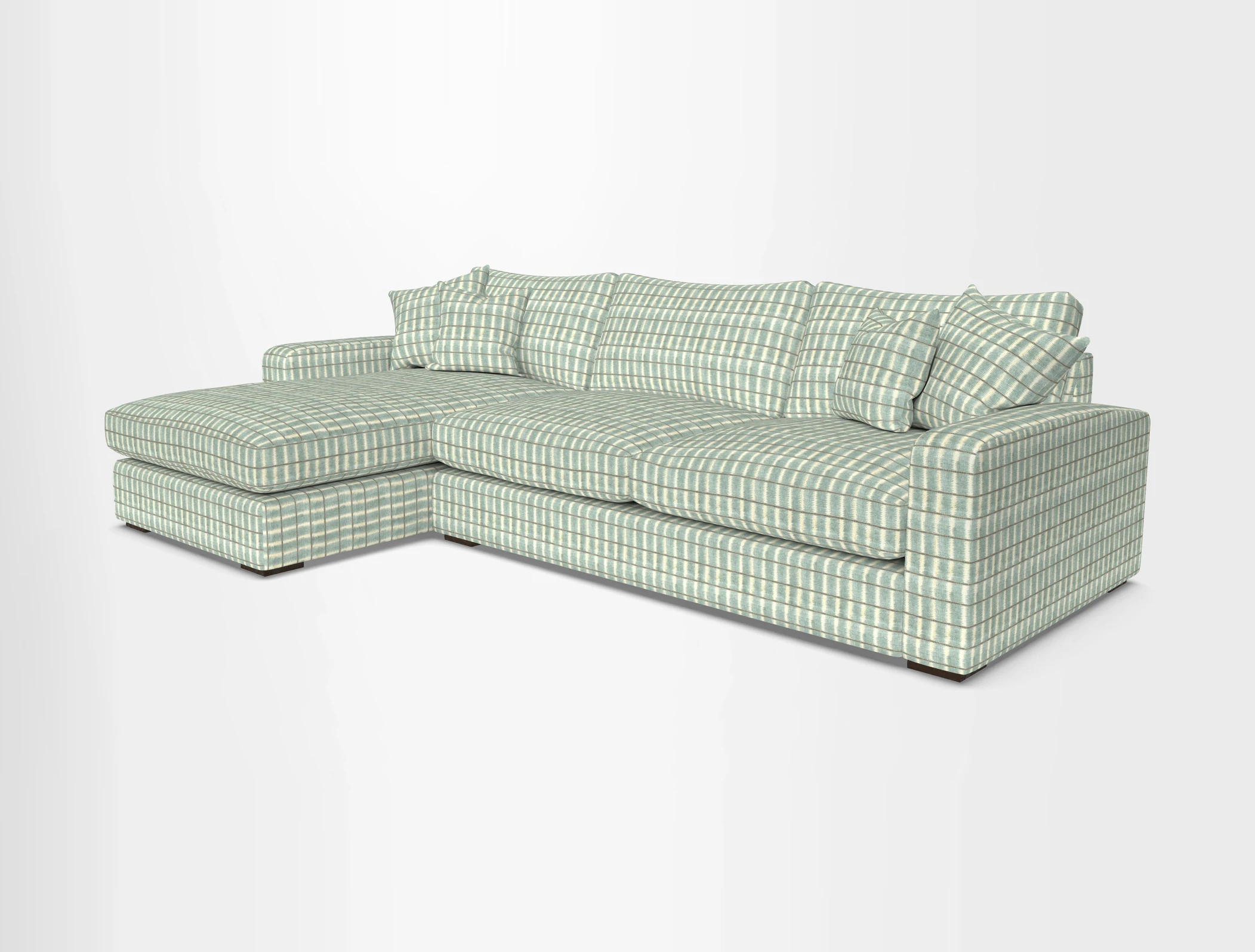 Stockbridge Chaise LHF in Two Tone Plain Biscuit