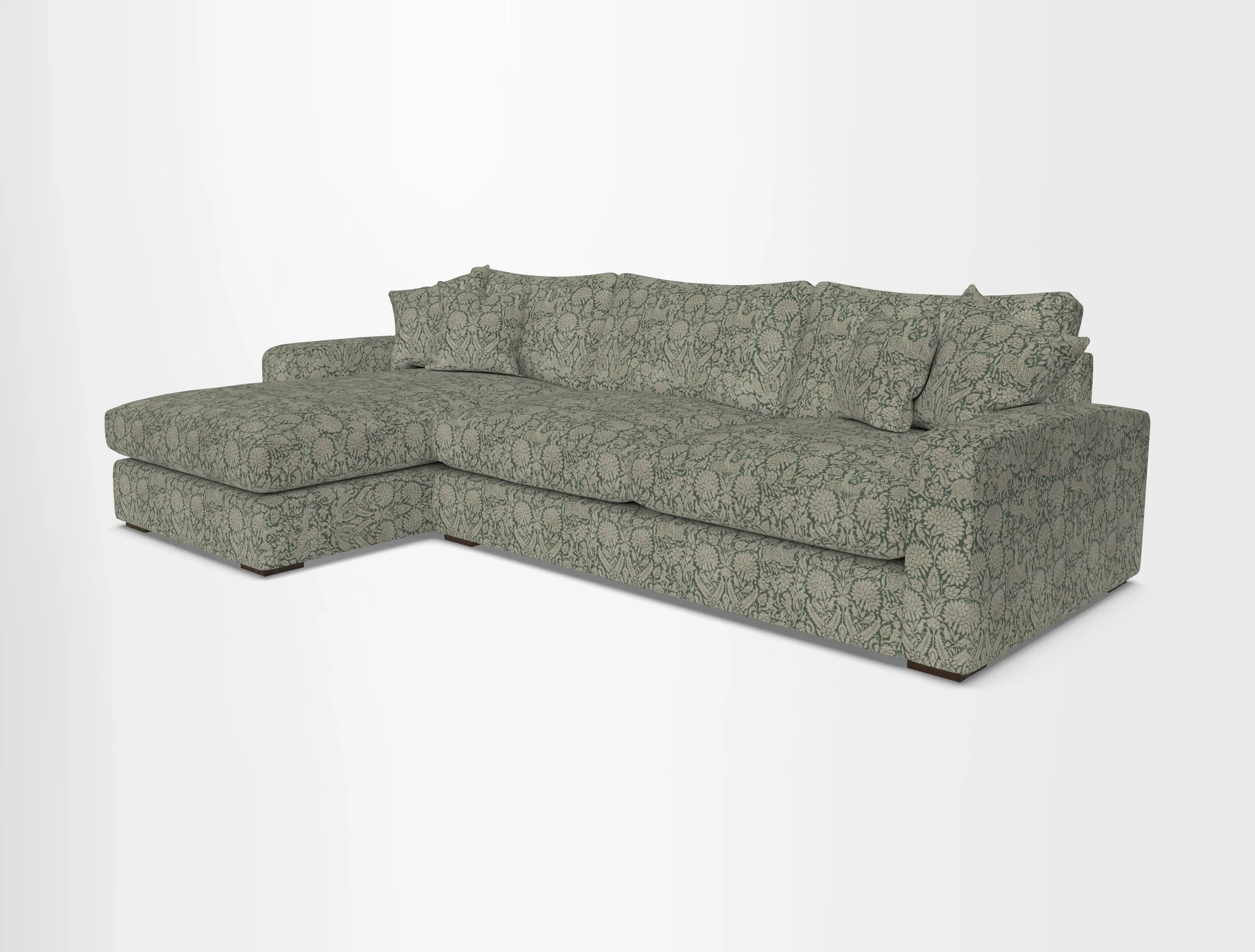 Stockbridge Chaise LHF in Two Tone Plain Biscuit