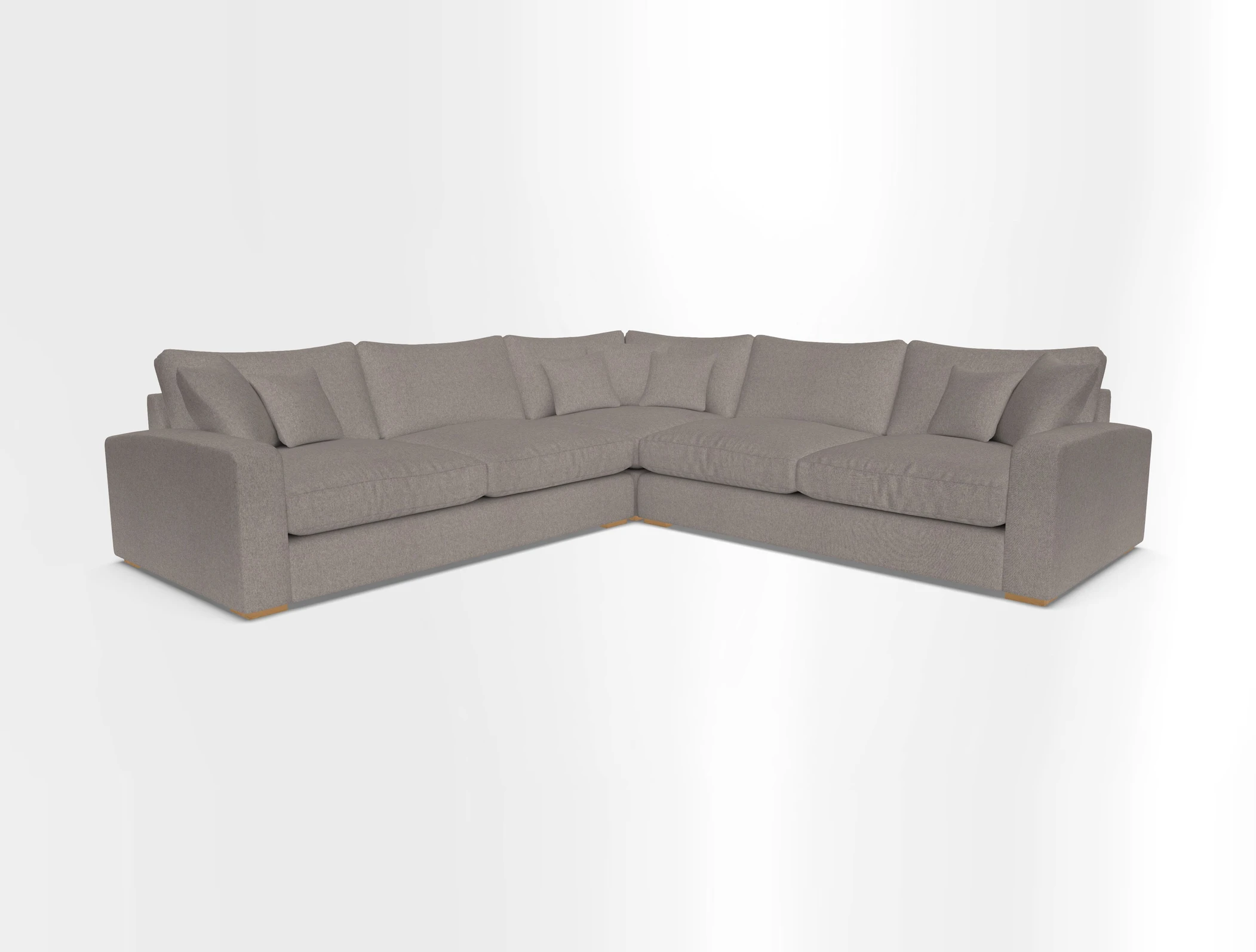 Stockbridge Corner Sofa RHF and LHF in V&A Threads of India Opulent Velvets Ikat Mirage Burnt Umber 