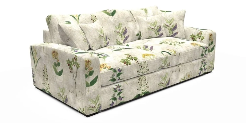 Stockbridge 3 Seater Sofa in Warwick Graf Slate