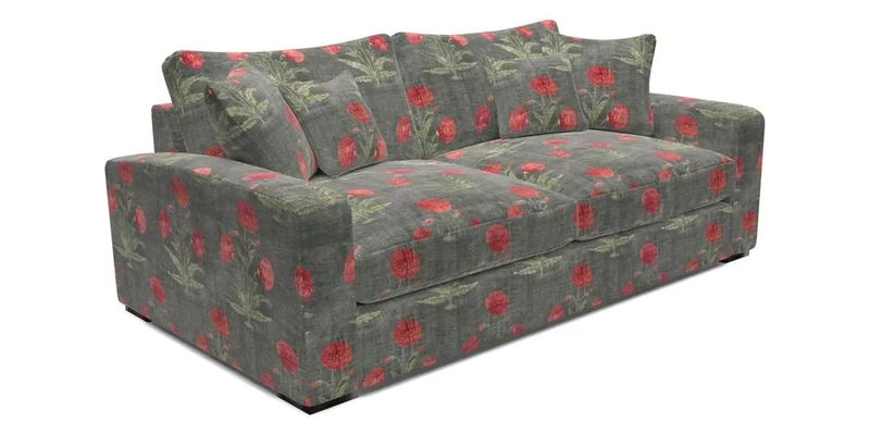 Stockbridge 3 Seater Sofa in Warwick Graf Slate