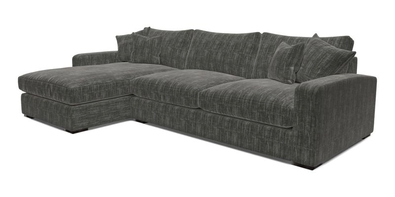 Stockbridge Chaise LHF in Two Tone Plain Biscuit