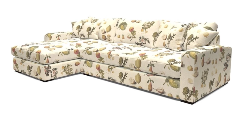 Stockbridge Chaise LHF in Two Tone Plain Biscuit