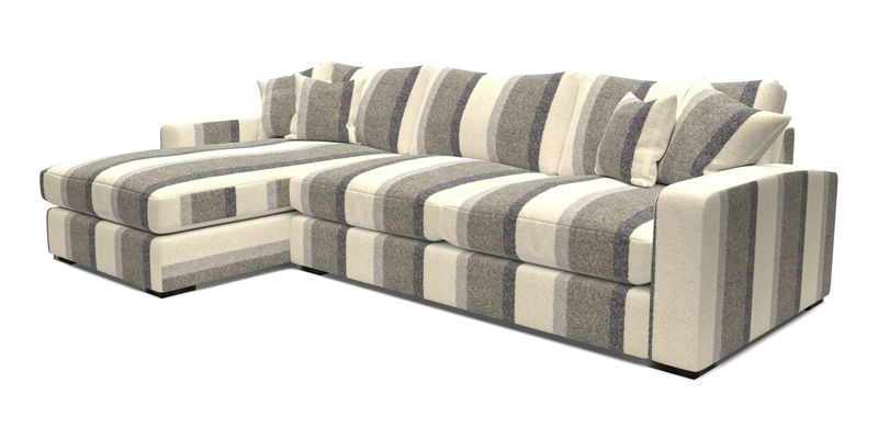 Stockbridge Chaise LHF in Two Tone Plain Biscuit