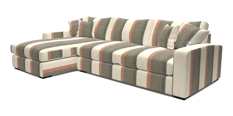 Stockbridge Chaise LHF in Two Tone Plain Biscuit