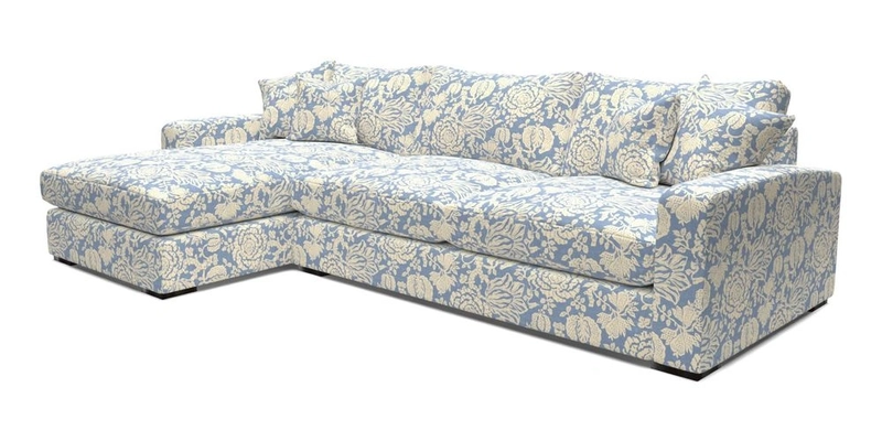 Stockbridge Chaise LHF in Two Tone Plain Biscuit