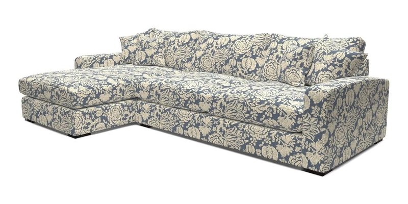 Stockbridge Chaise LHF in Two Tone Plain Biscuit