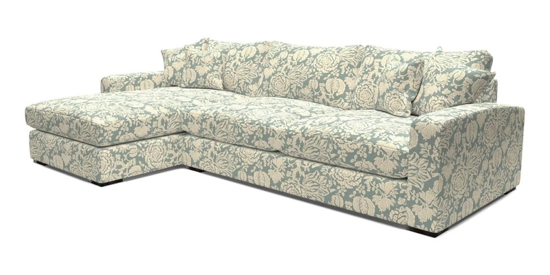 Stockbridge Chaise LHF in Two Tone Plain Biscuit