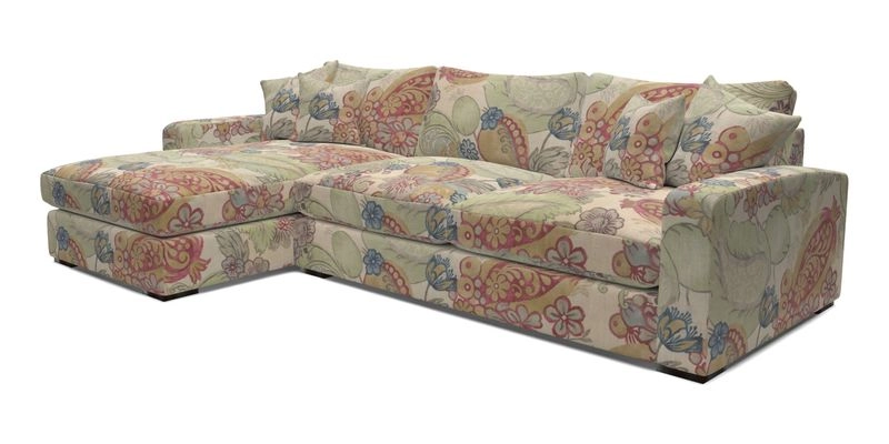 Stockbridge Chaise LHF in Two Tone Plain Biscuit