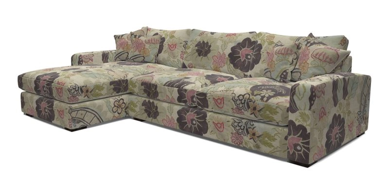 Stockbridge Chaise LHF in Two Tone Plain Biscuit