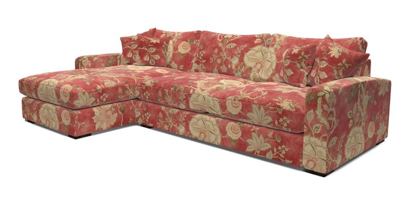 Stockbridge Chaise LHF in Two Tone Plain Biscuit