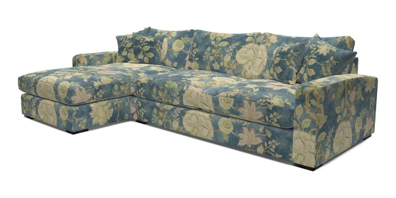 Stockbridge Chaise LHF in Two Tone Plain Biscuit