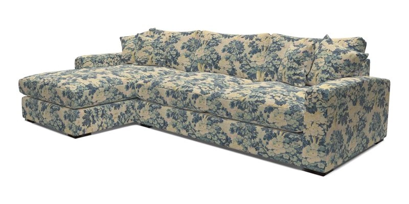 Stockbridge Chaise LHF in Two Tone Plain Biscuit