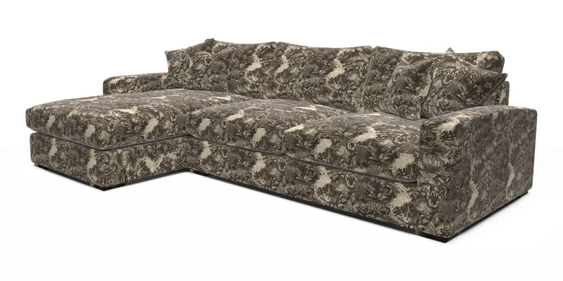 Stockbridge Chaise LHF in Two Tone Plain Biscuit