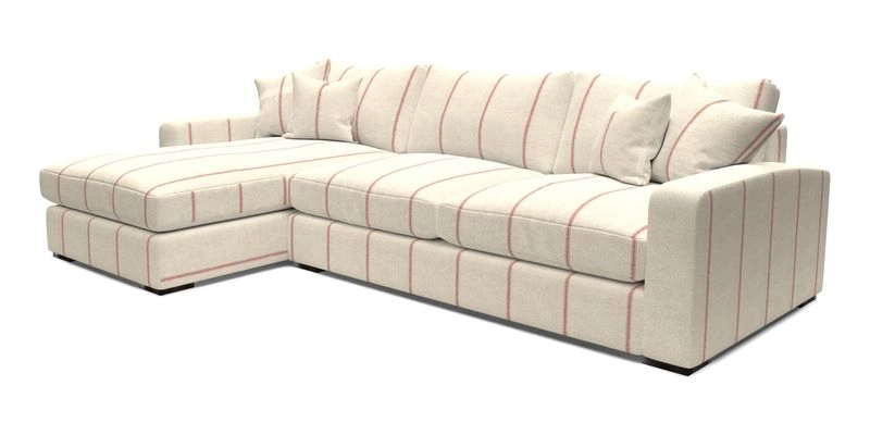 Stockbridge Chaise LHF in Two Tone Plain Biscuit