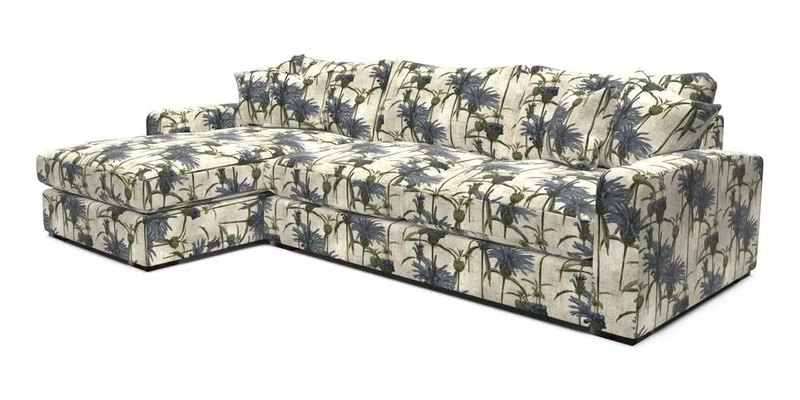 Stockbridge Chaise LHF in Two Tone Plain Biscuit