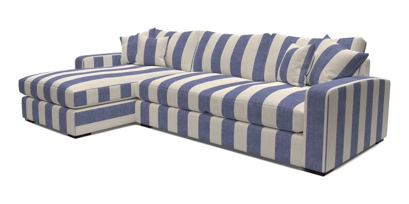 Stockbridge Chaise LHF in Two Tone Plain Biscuit