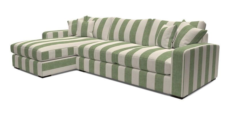 Stockbridge Chaise LHF in Two Tone Plain Biscuit