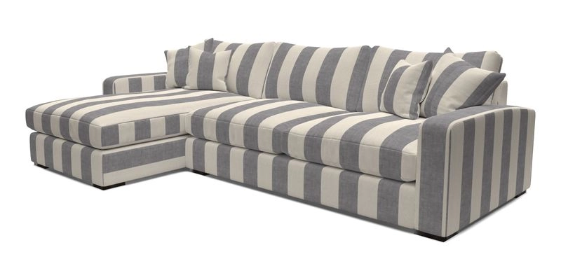 Stockbridge Chaise LHF in Two Tone Plain Biscuit