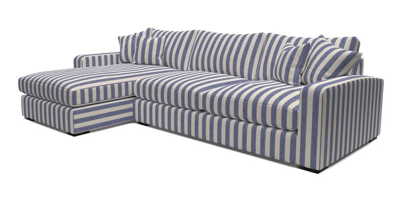 Stockbridge Chaise LHF in Two Tone Plain Biscuit