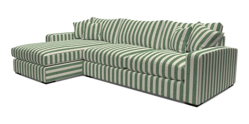 Stockbridge Chaise LHF in Two Tone Plain Biscuit