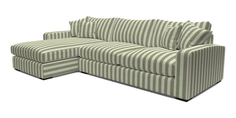 Stockbridge Chaise LHF in Two Tone Plain Biscuit
