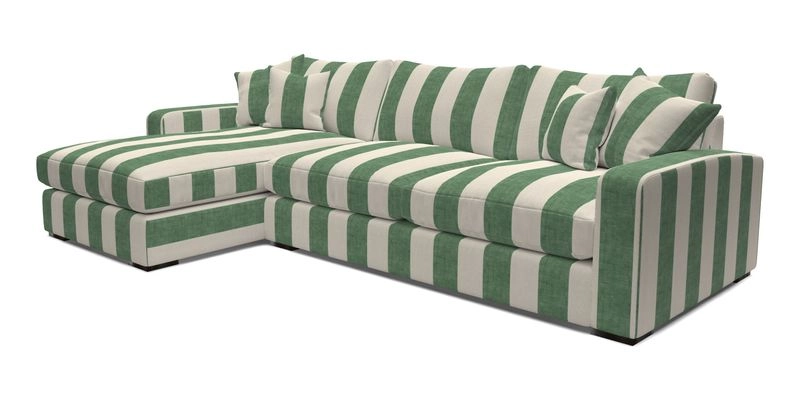 Stockbridge Chaise LHF in Two Tone Plain Biscuit