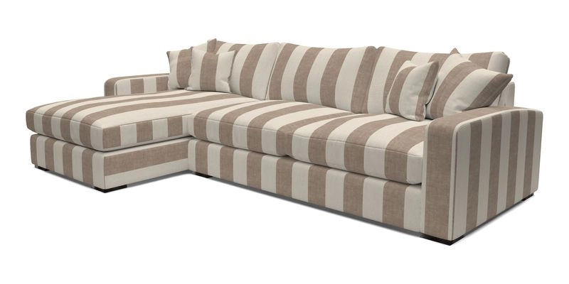 Stockbridge Chaise LHF in Two Tone Plain Biscuit