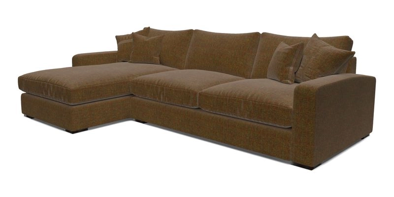 Stockbridge Chaise LHF in Two Tone Plain Biscuit