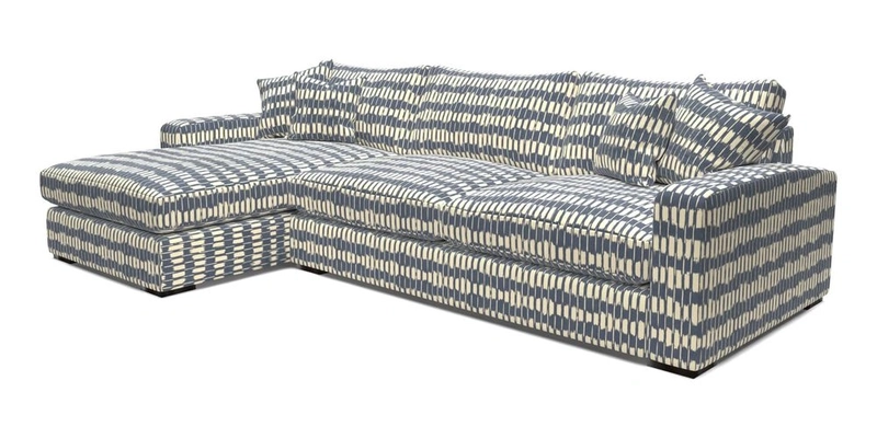Stockbridge Chaise LHF in Two Tone Plain Biscuit