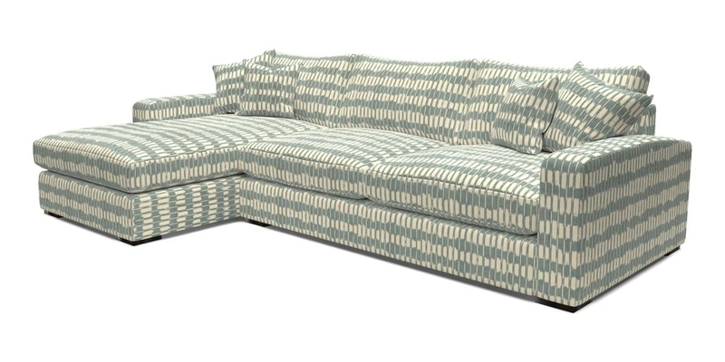 Stockbridge Chaise LHF in Two Tone Plain Biscuit