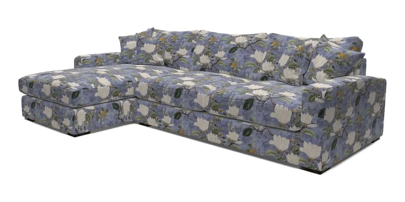 Stockbridge Chaise LHF in Two Tone Plain Biscuit