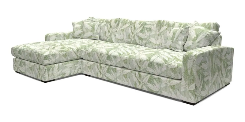 Stockbridge Chaise LHF in Two Tone Plain Biscuit