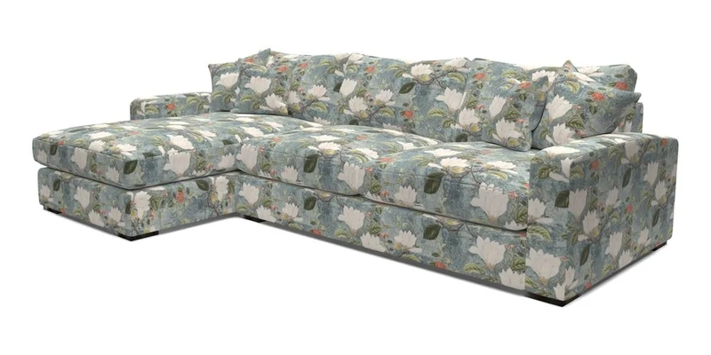 Stockbridge Chaise LHF in Two Tone Plain Biscuit