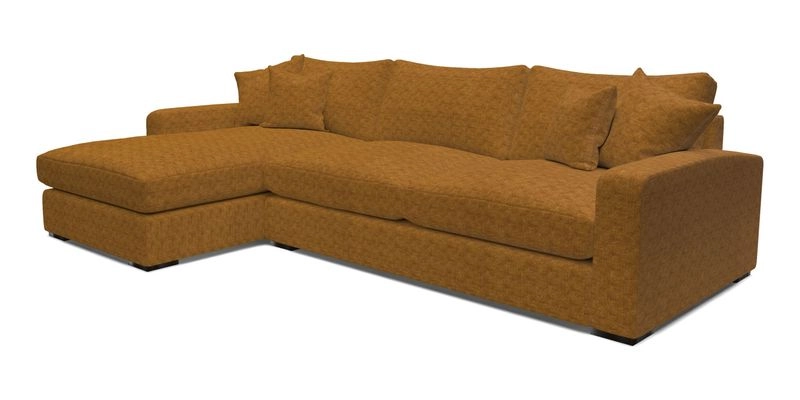 Stockbridge Chaise LHF in Two Tone Plain Biscuit