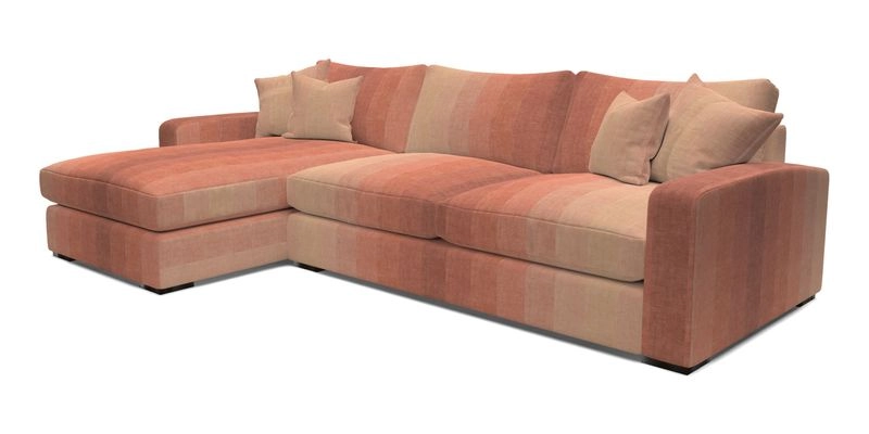 Stockbridge Chaise LHF in Two Tone Plain Biscuit