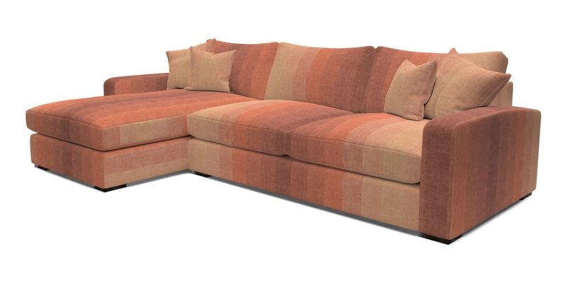 Stockbridge Chaise LHF in Two Tone Plain Biscuit