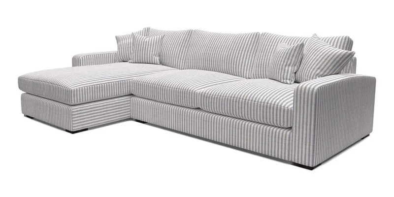 Stockbridge Chaise LHF in Two Tone Plain Biscuit
