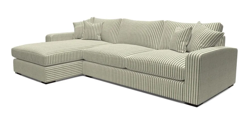 Stockbridge Chaise LHF in Two Tone Plain Biscuit