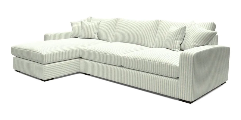 Stockbridge Chaise LHF in Two Tone Plain Biscuit