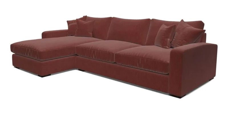 Stockbridge Chaise LHF in Two Tone Plain Biscuit