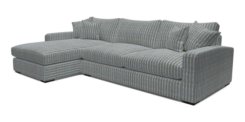Stockbridge Chaise LHF in Two Tone Plain Biscuit