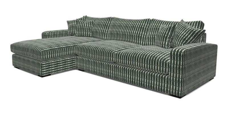 Stockbridge Chaise LHF in Two Tone Plain Biscuit