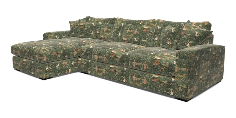 Stockbridge Chaise LHF in Two Tone Plain Biscuit