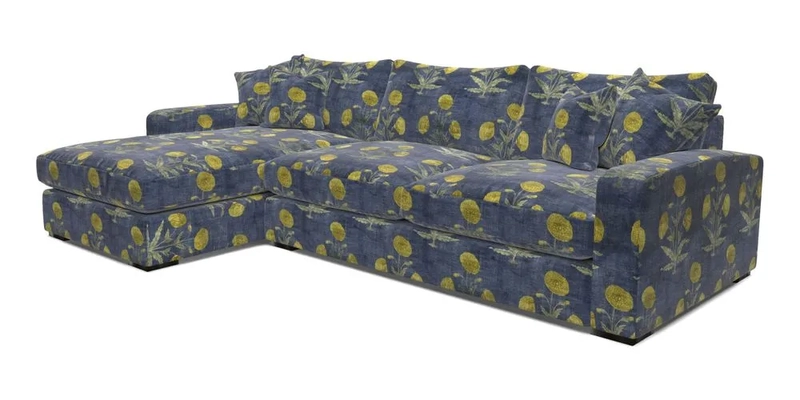 Stockbridge Chaise LHF in Two Tone Plain Biscuit